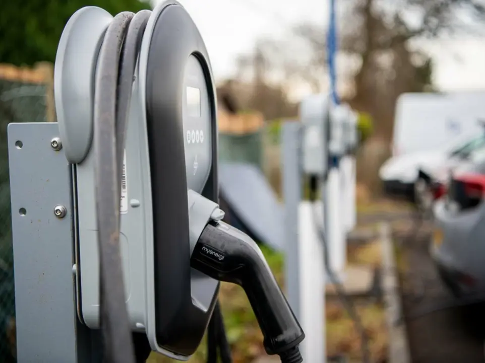 Image of an EV Charger at the DunEden Business Centre car park